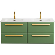 Тумба под раковину Cezares Eco-Cer-N 120 ECO-CER-N-1200-4C-SO-2-PS-P подвесная Фисташковый Софт без ручек