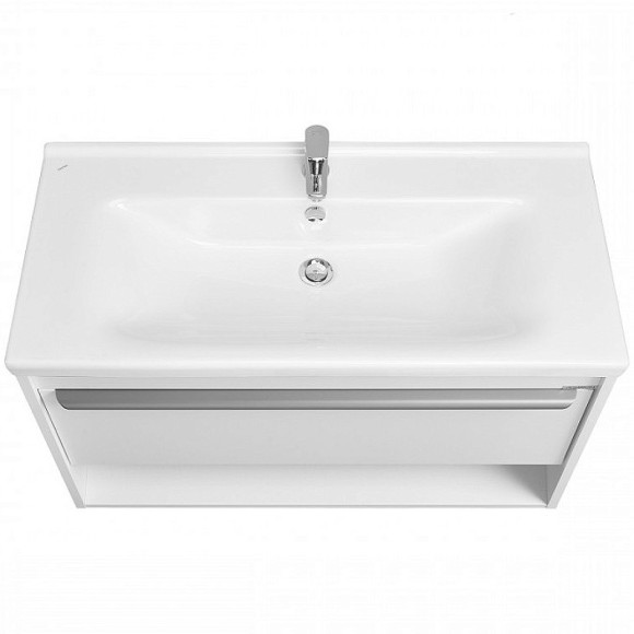 Тумба под раковину Aquaton Хоуп 100 1A287401HP2B0 подвесная Белая матовая