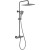 Душевая система Vincea Next VSFS-1N0TGM с термостатом Вороненая сталь