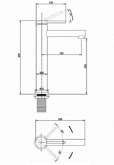 Смеситель для раковины Abber Emotion AF8811G Золото матовое Смеситель для раковины Abber Emotion AF8811G Золото матовое