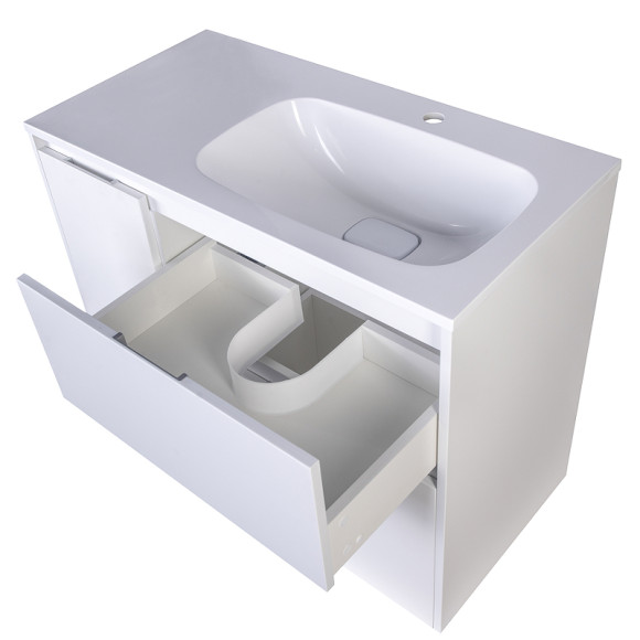 Тумба под раковину Style Line Барселона 90 R СС-00002280 Белая Тумба под раковину Style Line Барселона 90 R СС-00002280 Белая