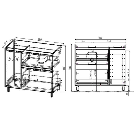 Тумба под раковину Style Line Барселона 90 R СС-00002280 Белая Тумба под раковину Style Line Барселона 90 R СС-00002280 Белая
