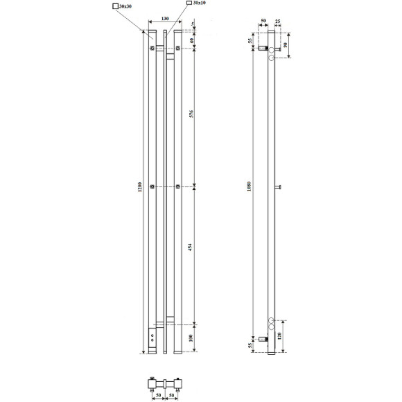 Электрический полотенцесушитель Point Фрея PN20712W П2 100x1200 диммер слева Белый Электрический полотенцесушитель Point Фрея PN20712W П2 100x1200 диммер слева Белый