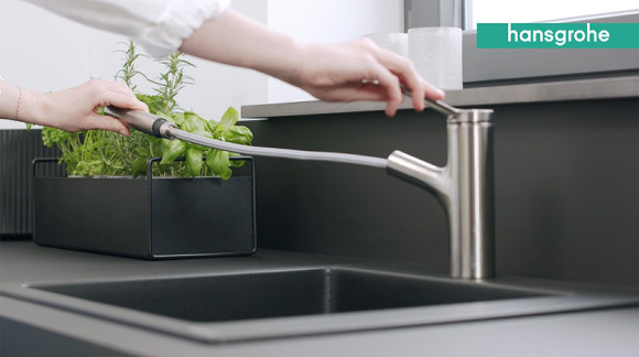 Смеситель для кухни Hansgrohe Zesis M33 2jet sBox lite 74803000 Хром