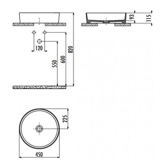 Раковина-чаша Creavit Loop 45 LP145-00CB00E-0000 Белая Раковина-чаша Creavit Loop 45 LP145-00CB00E-0000 Белая