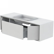 Тумба под раковину Astra Form Фрейм 140 03330015 подвесная Белая Тумба под раковину Astra Form Фрейм 140 03330015 подвесная Белая