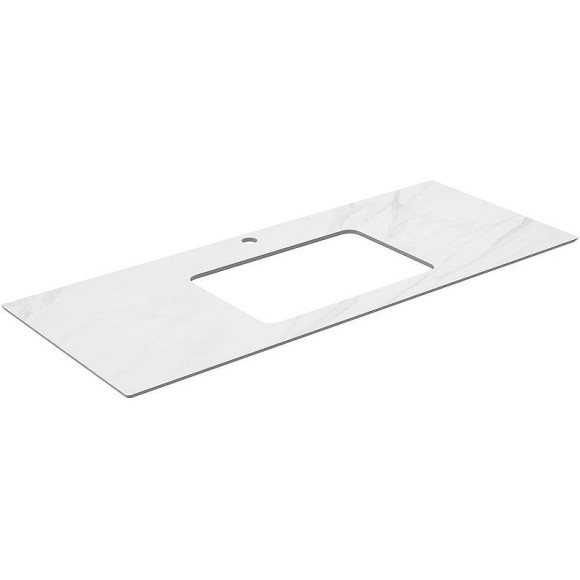 Столешница под раковину Kerama Marazzi Plaza Classic Neo Монте тиберио 120 PL3.SG507120R\120 Белый мрамор Столешница под раковину Kerama Marazzi Plaza Classic Neo Монте тиберио 120 PL3.SG507120R\120 Белый мрамор