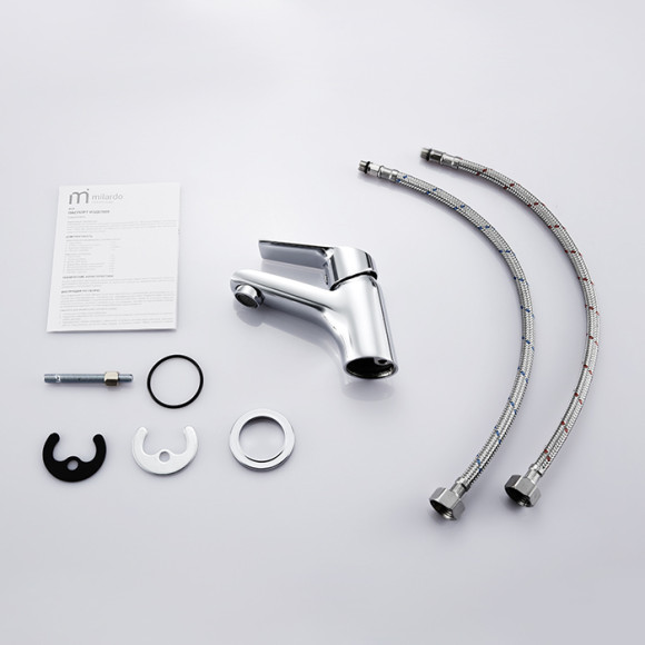 Смеситель для раковины Milardo Nelson NELSB00M01 хром Смеситель для раковины Milardo Nelson NELSB00M01 хром