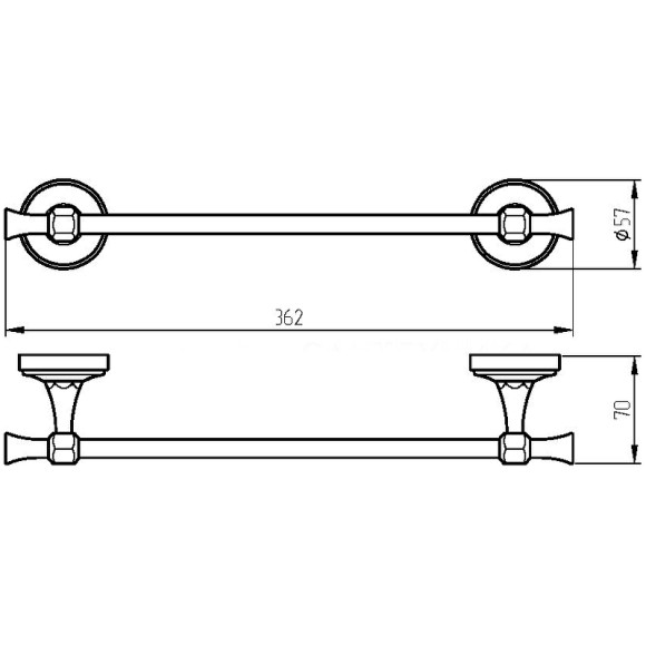 Полотенцедержатель Migliore Fortuna 27662 Бронза Полотенцедержатель Migliore Fortuna 27662 Бронза