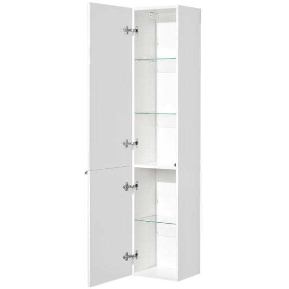 Шкаф пенал Aquaton Беверли 34 L 1A235403BV01L подвесной Белый глянец