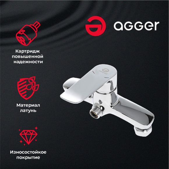 Душевая система Agger A2595200 Хром