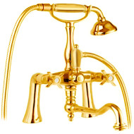 Смеситель на борт ванны Cezares Lord LORD-PBV2-03/24-M Золото 24 карат