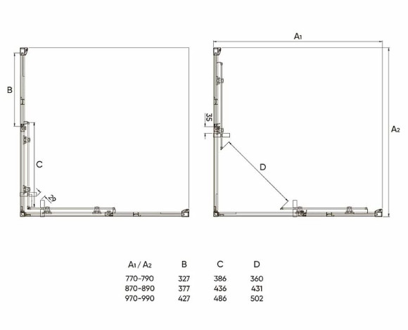 Душевой уголок Veconi Rovigo RV-47B 90x90 RV47B-90-01-C4 профиль Черный матовый стекло прозрачное Душевой уголок Veconi Rovigo RV-47B 90x90 RV47B-90-01-C4 профиль Черный матовый стекло прозрачное