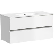 Тумба под раковину Sancos Urban 100 UR100W подвесная Белый глянец