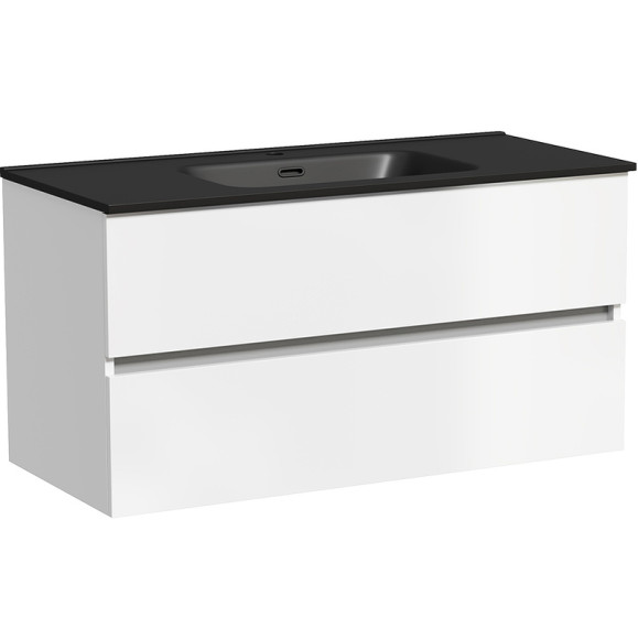 Тумба под раковину Sancos Urban 100 UR100W подвесная Белый глянец