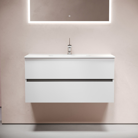 Тумба под раковину Sancos Urban 100 UR100W подвесная Белый глянец