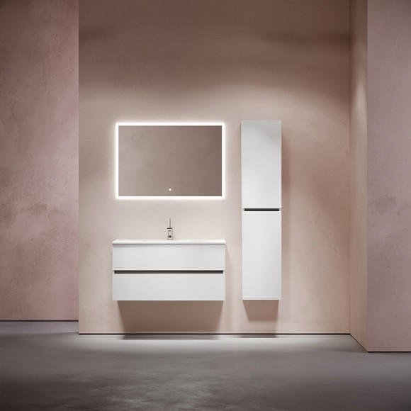 Тумба под раковину Sancos Urban 100 UR100W подвесная Белый глянец