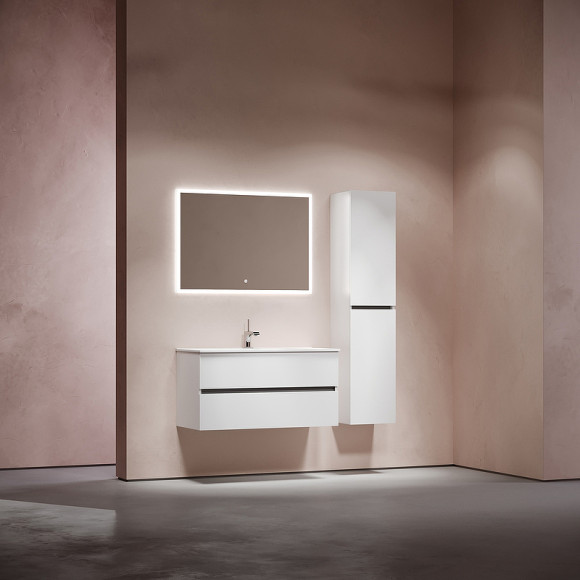 Тумба под раковину Sancos Urban 100 UR100W подвесная Белый глянец