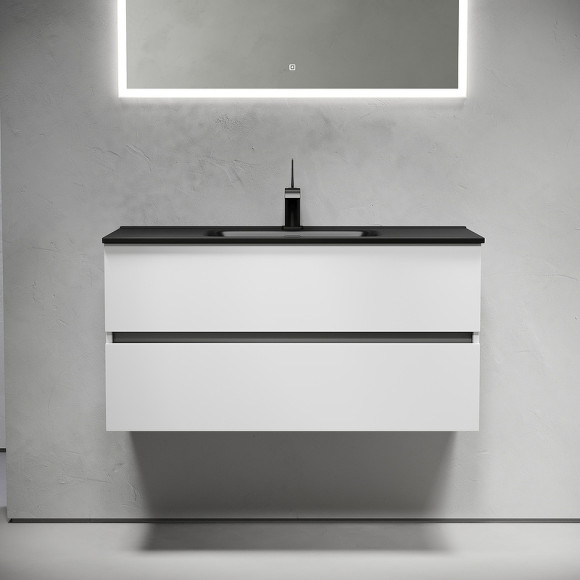 Тумба под раковину Sancos Urban 100 UR100W подвесная Белый глянец