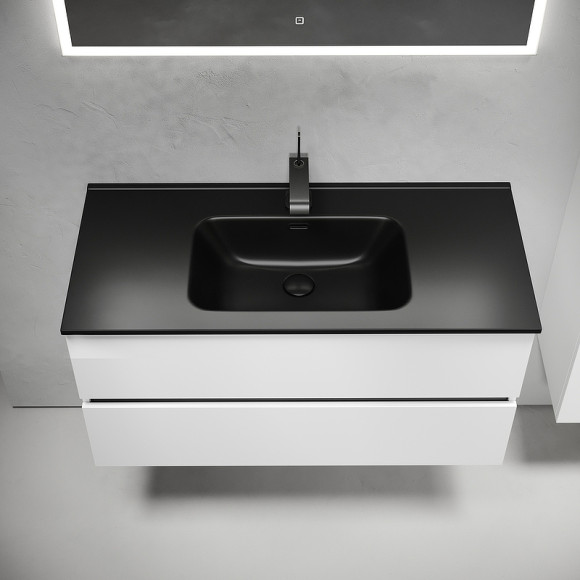 Тумба под раковину Sancos Urban 100 UR100W подвесная Белый глянец