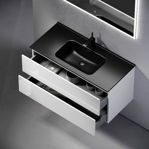 Тумба под раковину Sancos Urban 100 UR100W подвесная Белый глянец