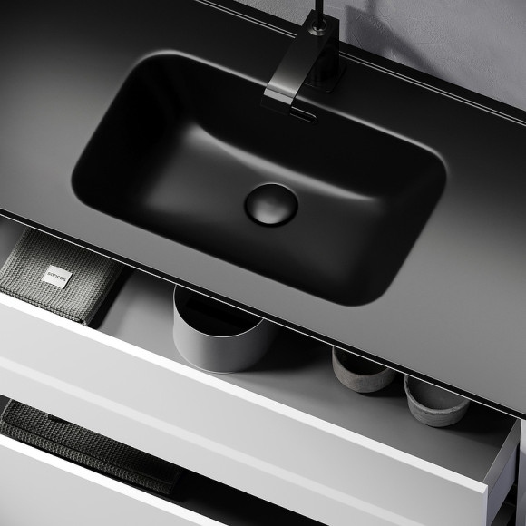 Тумба под раковину Sancos Urban 100 UR100W подвесная Белый глянец