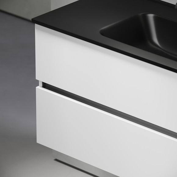 Тумба под раковину Sancos Urban 100 UR100W подвесная Белый глянец