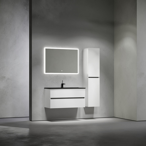 Тумба под раковину Sancos Urban 100 UR100W подвесная Белый глянец