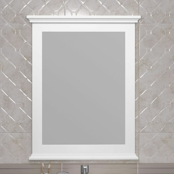 Зеркало Opadiris Палермо 60 00-00006724 Белое матовое Зеркало Opadiris Палермо 60 00-00006724 Белое матовое