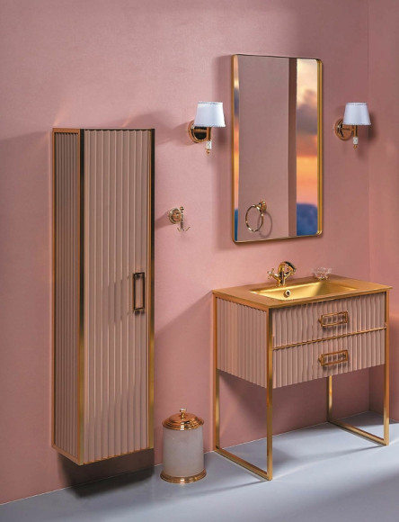 Шкаф пенал Boheme Armadi Art Monaco 35 868-CPG подвесной Капучино Золото Шкаф пенал Boheme Armadi Art Monaco 35 868-CPG подвесной Капучино Золото