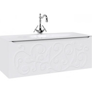 Тумба под раковину Clarberg Elegance 120 EL0112 подвесная Белая Тумба под раковину Clarberg Elegance 120 EL0112 подвесная Белая