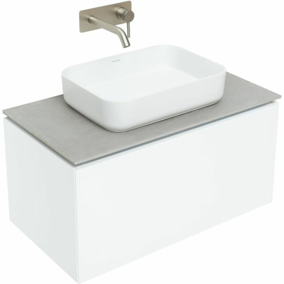 Тумба под раковину Allen Brau Infinity 85 1.21002.WM подвесная Белая матовая Тумба под раковину Allen Brau Infinity 85 1.21002.WM подвесная Белая матовая