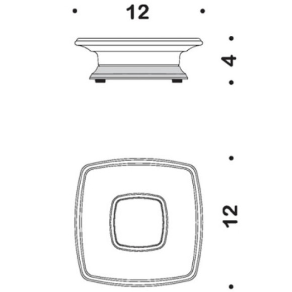 Мыльница Colombo Design Portofino B3242.CR2-VAN Хром Золото