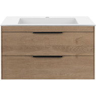 Тумба под раковину Vincea Chiara 2D 80 VMC-2C2800NO подвесная N.Oak