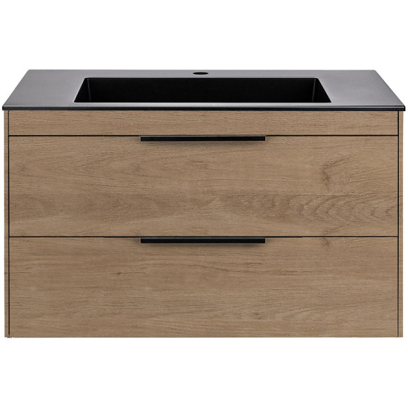 Тумба под раковину Vincea Chiara 2D 80 VMC-2C2800NO подвесная N.Oak Тумба под раковину Vincea Chiara 2D 80 VMC-2C2800NO подвесная N.Oak