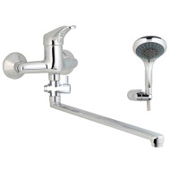 Смеситель для ванны GPD Kalipso MAE24-3 универсальный Хром