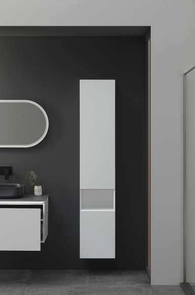 Шкаф пенал Allen Brau Infinity 35 R 1.21009.WM подвесной Белый матовый Шкаф пенал Allen Brau Infinity 35 R 1.21009.WM подвесной Белый матовый