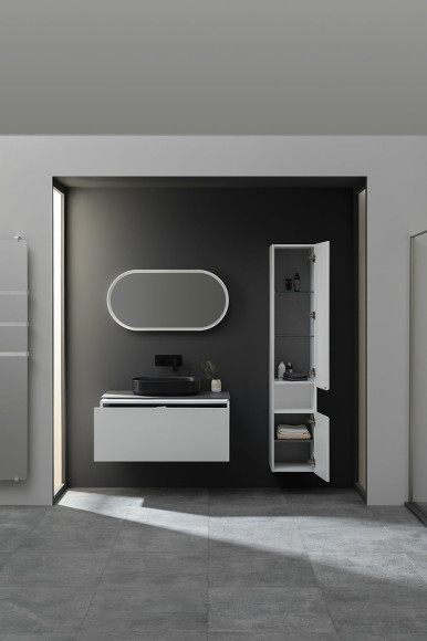 Шкаф пенал Allen Brau Infinity 35 R 1.21009.WM подвесной Белый матовый Шкаф пенал Allen Brau Infinity 35 R 1.21009.WM подвесной Белый матовый