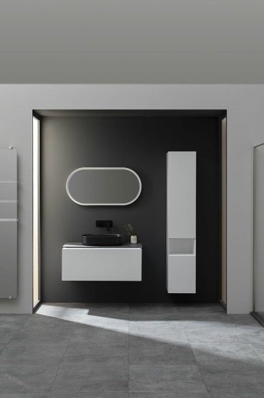 Шкаф пенал Allen Brau Infinity 35 R 1.21009.WM подвесной Белый матовый Шкаф пенал Allen Brau Infinity 35 R 1.21009.WM подвесной Белый матовый