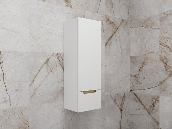 Шкаф пенал Style Line Бали 36 ЛС-00002340 подвесной Белый софт