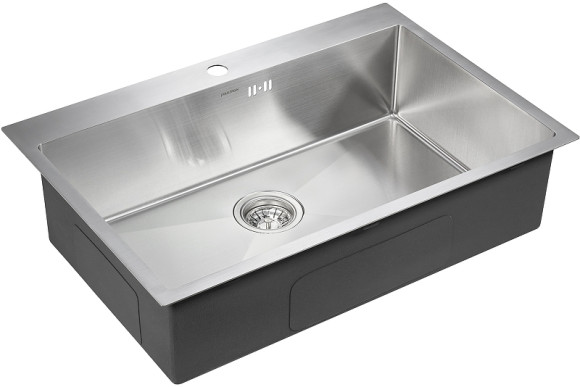 Кухонная мойка Paulmark Kroner 75 PM217551-BS Брашированная сталь Кухонная мойка Paulmark Kroner 75 PM217551-BS Брашированная сталь
