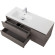 Тумба под раковину BelBagno Kraft 100 L KRAFT-1000-2C-1A-SO-CG-L подвесная Cemento Grigio