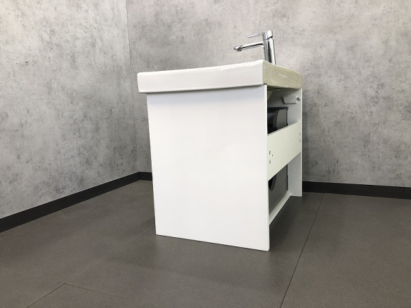 Тумба с раковиной Comforty Дублин 75 00004137103 подвесная Белый глянец Тумба с раковиной Comforty Дублин 75 00004137103 подвесная Белый глянец