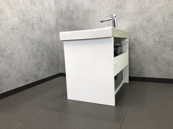 Тумба с раковиной Comforty Дублин 75 00004137103 подвесная Белый глянец Тумба с раковиной Comforty Дублин 75 00004137103 подвесная Белый глянец