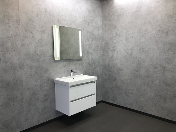 Тумба с раковиной Comforty Дублин 75 00004137103 подвесная Белый глянец Тумба с раковиной Comforty Дублин 75 00004137103 подвесная Белый глянец