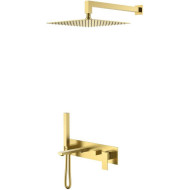 Душевая система Boheme Qubic 474-MG Золото матовое