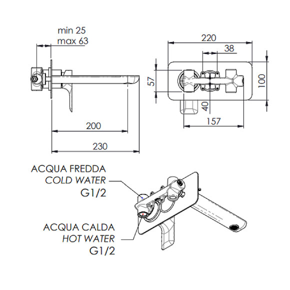 Смеситель для раковины Remer Infinity I15L Хром Смеситель для раковины Remer Infinity I15L Хром