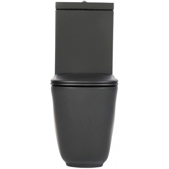 Унитаз компакт Kerasan Tribeca 511731 Черный матовый без бачка и сиденья Унитаз компакт Kerasan Tribeca 511731 Черный матовый без бачка и сиденья