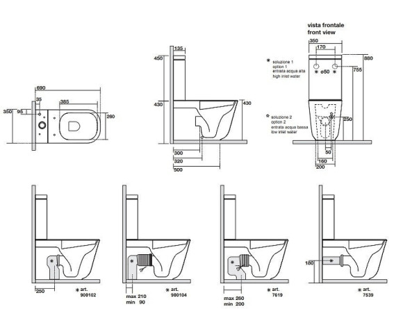 Унитаз компакт Kerasan Tribeca 511731 Черный матовый без бачка и сиденья Унитаз компакт Kerasan Tribeca 511731 Черный матовый без бачка и сиденья