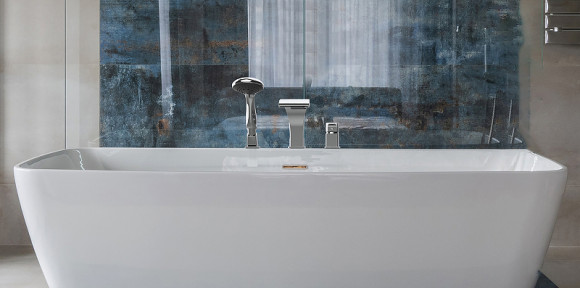 Смеситель на борт ванны GPD Atros Mak65 Хром